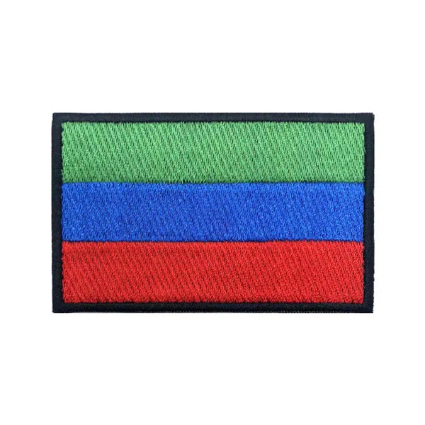 Dagestan Flag Patch - Iron On/Hook & Loop Patch