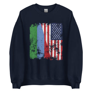 Dagestan USA Flag - Half American Sweatshirt