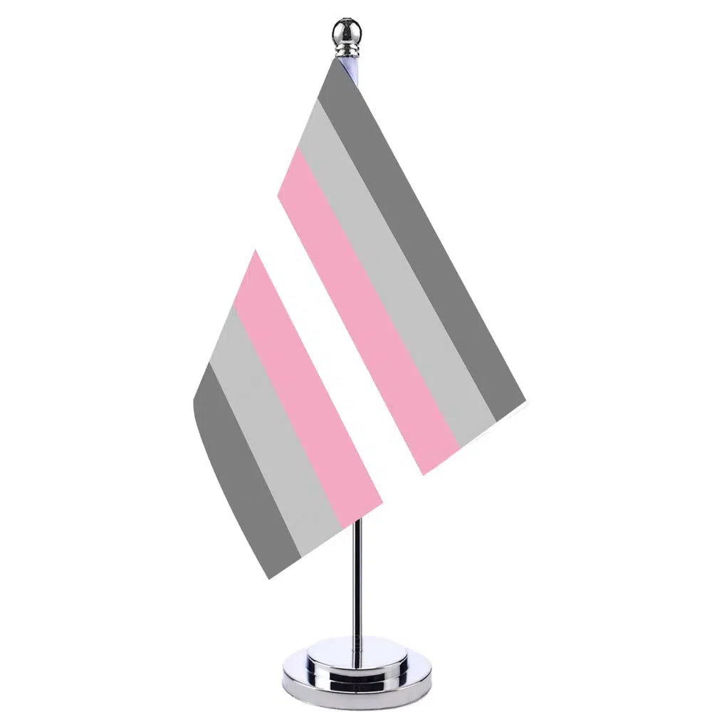 Demigirl Pride Desk Flag - Small LGBTQIA2S+ Table Flag