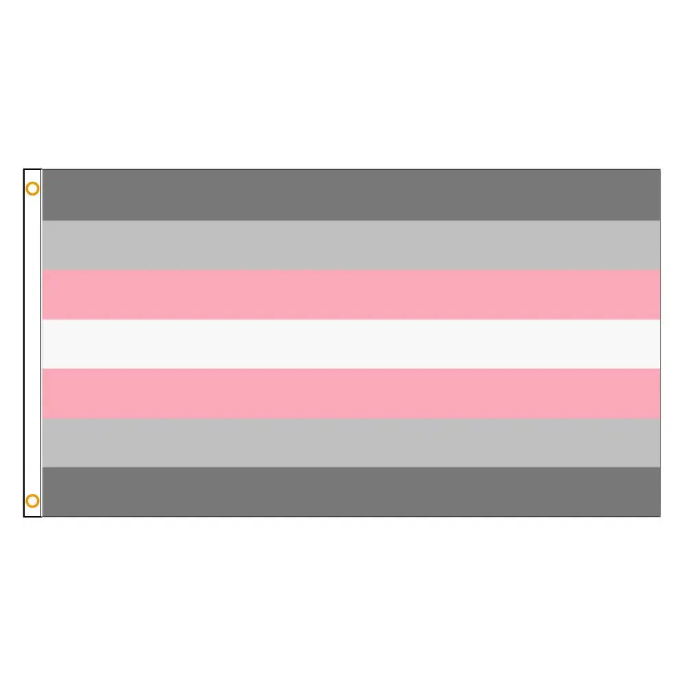 Demigirl Pride Flag - 90x150cm(3x5ft) - 60x90cm(2x3ft) - LGBTQIA2S+