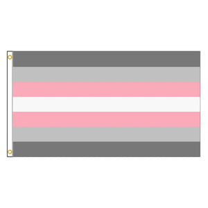 Cờ kiêu hãnh Demigirl - 90x150cm(3x5ft) - 60x90cm(2x3ft) - LGBTQIA2S+