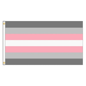 Demigirl Pride Flag - 90x150cm(3x5ft) - 60x90cm(2x3ft) - LGBTQIA2S+