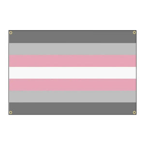 Cờ kiêu hãnh Demigirl - 90x150cm(3x5ft) - 60x90cm(2x3ft) - LGBTQIA2S+