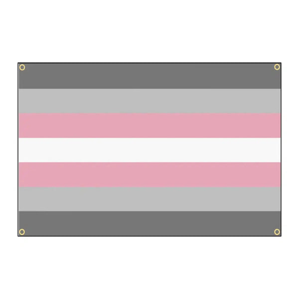 Demigirl Pride Flag - 90x150cm(3x5ft) - 60x90cm(2x3ft) - LGBTQIA2S+