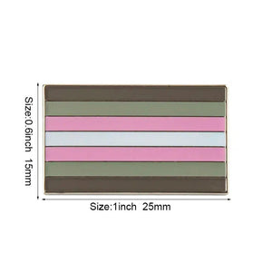 Demigirl Pride Flag Lapel Pin - LGBTQIA2S+ Enamel Pin Flag