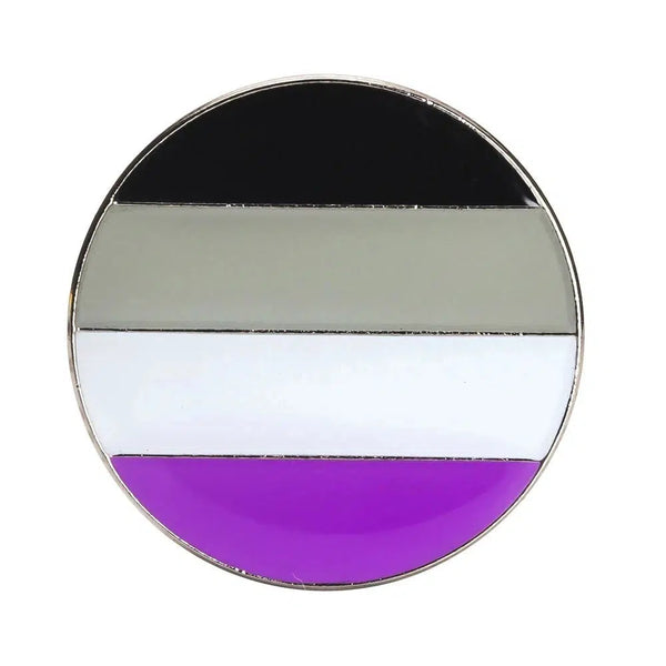 Demisexual Pride Flag Lapel Pins - LGBTQIA2S+ Enamel Pin Flag