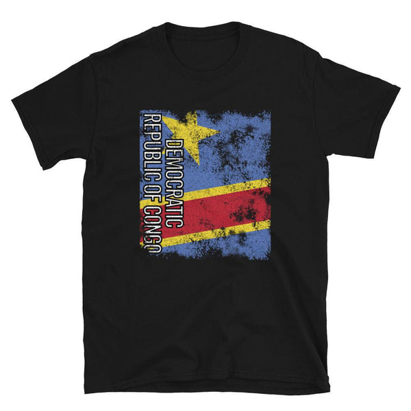 Democratic Republic Of The Congo Flag Distressed T-Shirt