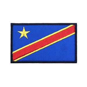 Democratic Republic of Congo Flag Patch - Iron On/Hook & Loop Patch