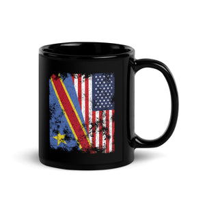 Democratic Republic of Congo USA Flag Mug