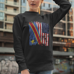 Democratic Republic of Congo USA Flag Sweatshirt