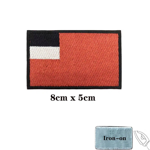 Democratic Republic of Georgia Flag Patch - Iron On/Hook & Loop Patch