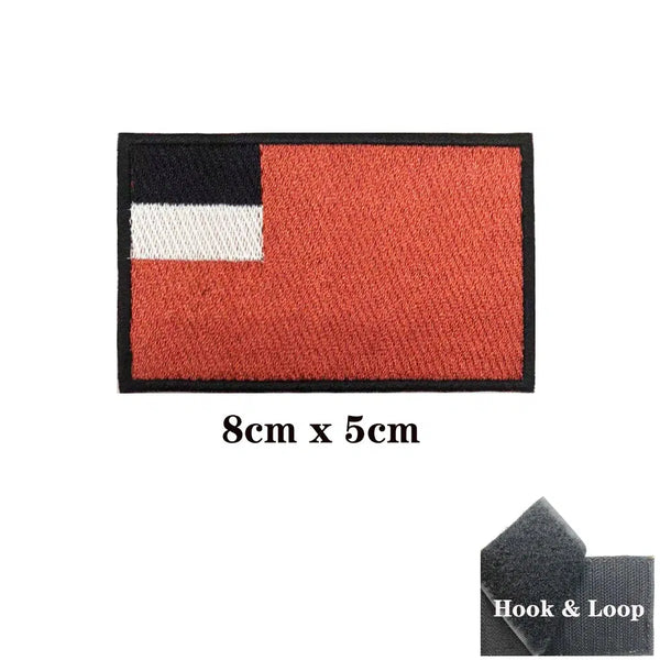 Democratic Republic of Georgia Flag Patch - Iron On/Hook & Loop Patch