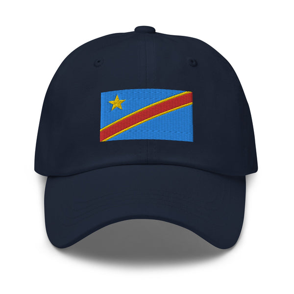 Democratic Republic of The congo Flag Cap - Adjustable Embroidered Dad Hat