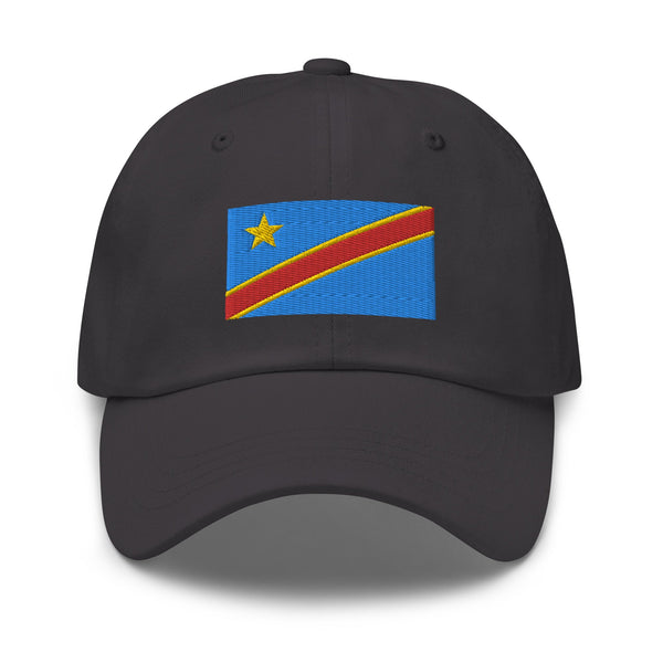 Democratic Republic of The congo Flag Cap - Adjustable Embroidered Dad Hat