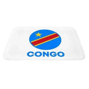 Democratic Republic of the Congo Flag Doormat - Welcome Mat for Bath and Front Door