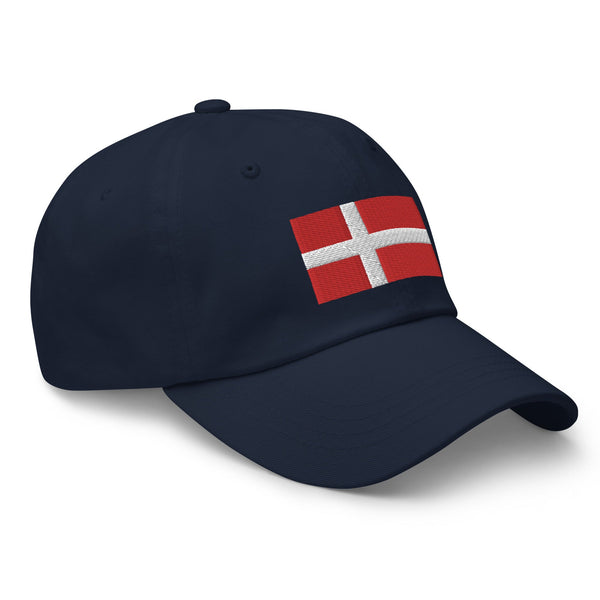 Denmark Flag Cap - Adjustable Embroidered Dad Hat