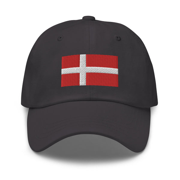Denmark Flag Cap - Adjustable Embroidered Dad Hat
