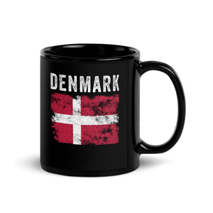 Denmark Flag Distressed - Danish Flag Mug