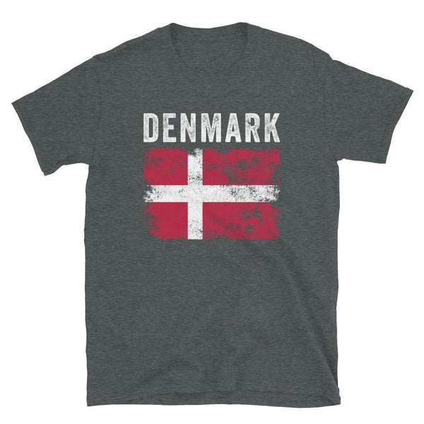 Denmark Flag Distressed - Danish Flag T-Shirt