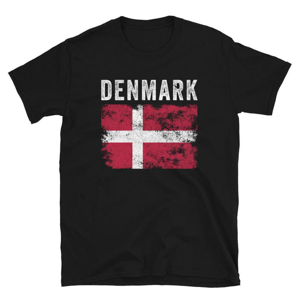 Denmark Flag Distressed - Danish Flag T-Shirt