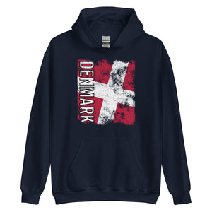 Denmark Flag - Distressed Flag Hoodie