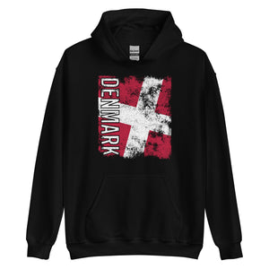 Denmark Flag - Distressed Flag Hoodie