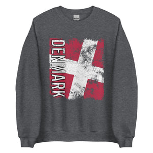 Denmark Flag - Distressed Flag Sweatshirt