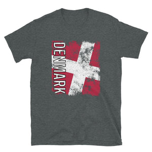 Denmark Flag Distressed T-Shirt