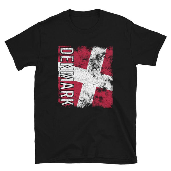 Denmark Flag Distressed T-Shirt