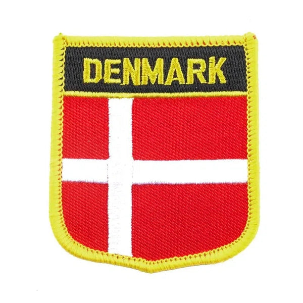 Denmark Flag Patch - Sew On/Iron On Patch