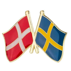 Denmark Friendship Flag Lapel Pin Collection - Enamel Pin Flag