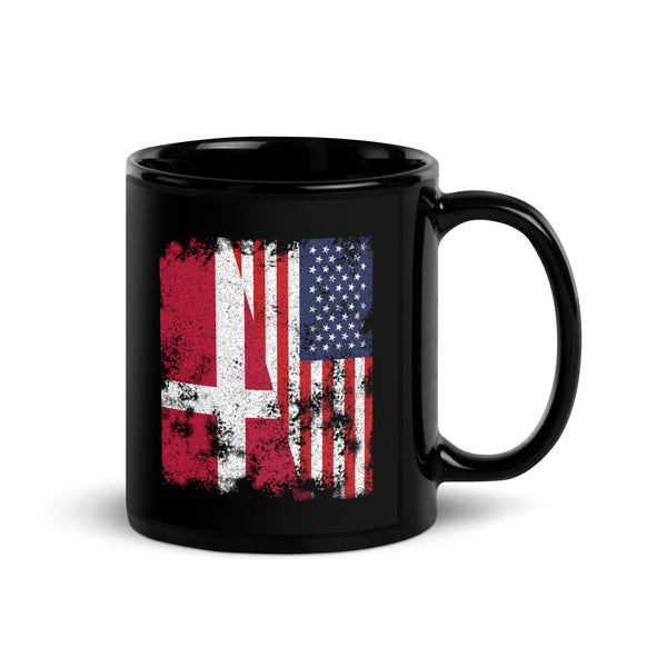 Denmark USA Flag - Half American Mug