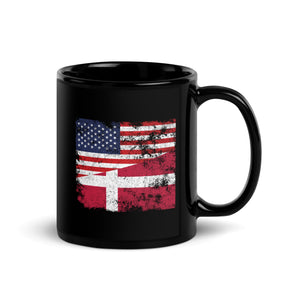 Denmark USA Flag Mug