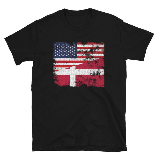 Denmark USA Flag T-Shirt