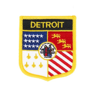 Detroit Flag Patch - Sew On/Iron On Patch