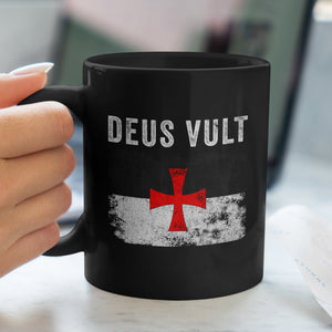 Deus Vult Knights Templar Flag Mug