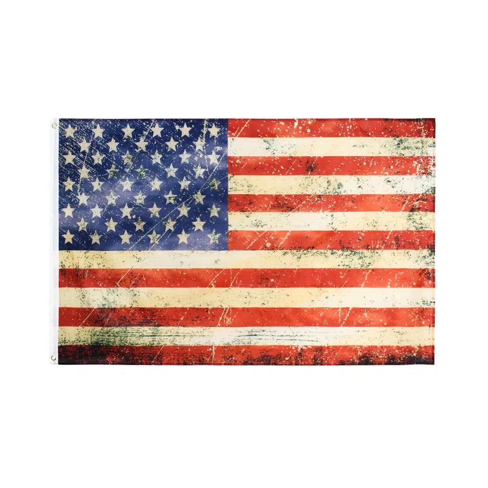 Distressed USA Flag - 90x150cm(3x5ft) - 60x90cm(2x3ft)