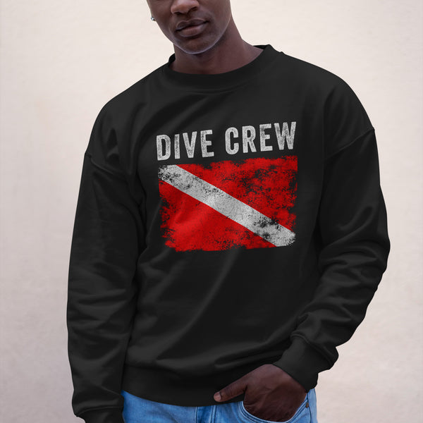Dive Crew Diver Down Flag Sweatshirt