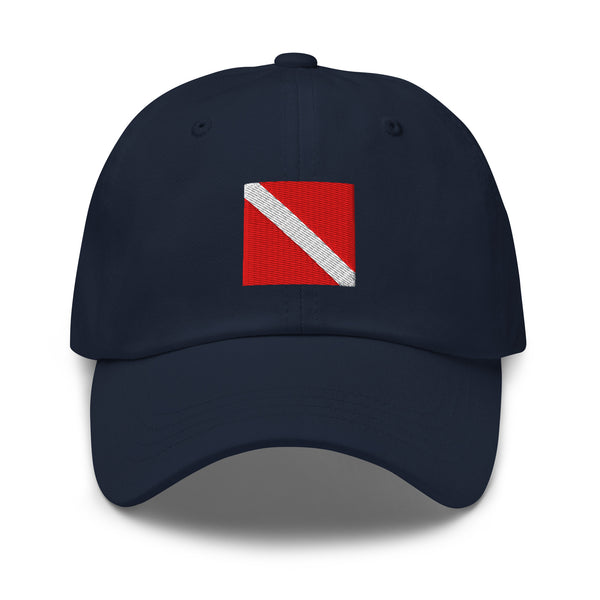 Diver Down Flag Cap - Adjustable Embroidered Dad Hat