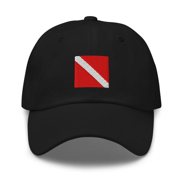 Diver Down Flag Cap - Adjustable Embroidered Dad Hat