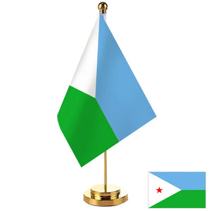 Djibouti Desk Flag - Small Office Table Flag