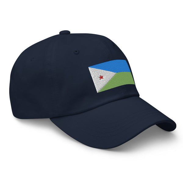 Djibouti Flag Cap - Adjustable Embroidered Dad Hat