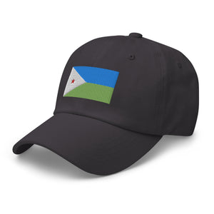 Djibouti Flag Cap - Adjustable Embroidered Dad Hat