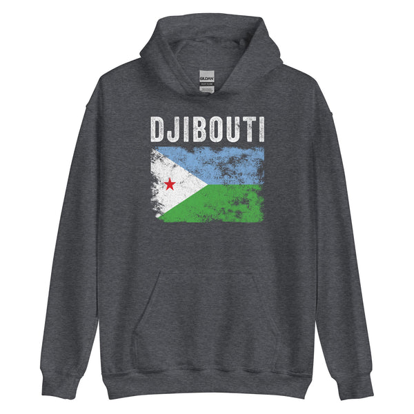 Djibouti Flag Distressed Djiboutian Flag Hoodie