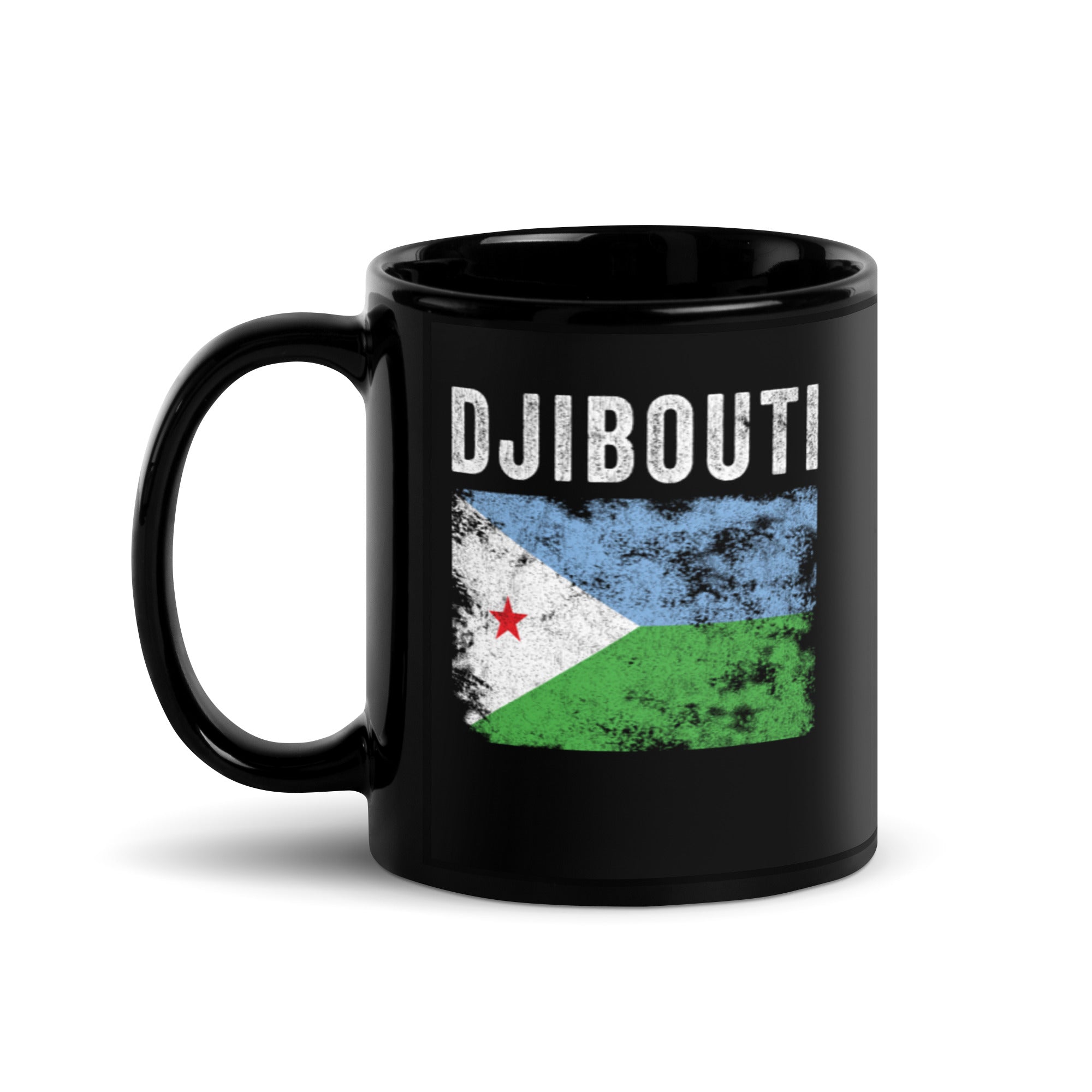 Djibouti Flag Distressed Djiboutian Flag Mug