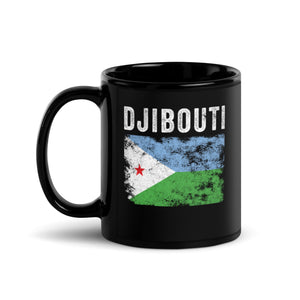 Djibouti Flag Distressed Djiboutian Flag Mug