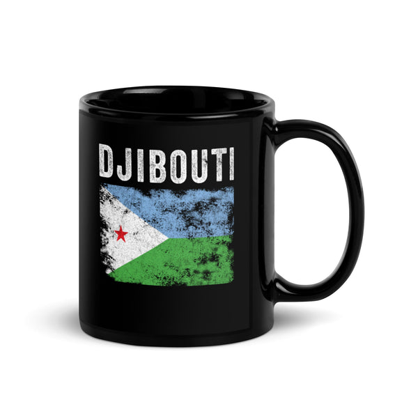 Djibouti Flag Distressed Djiboutian Flag Mug
