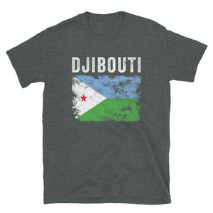 Djibouti Flag Distressed Djiboutian Flag T-Shirt