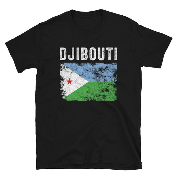 Djibouti Flag Distressed Djiboutian Flag T-Shirt