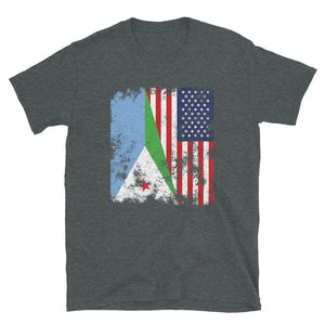 Djibouti USA Flag - Half American T-Shirt